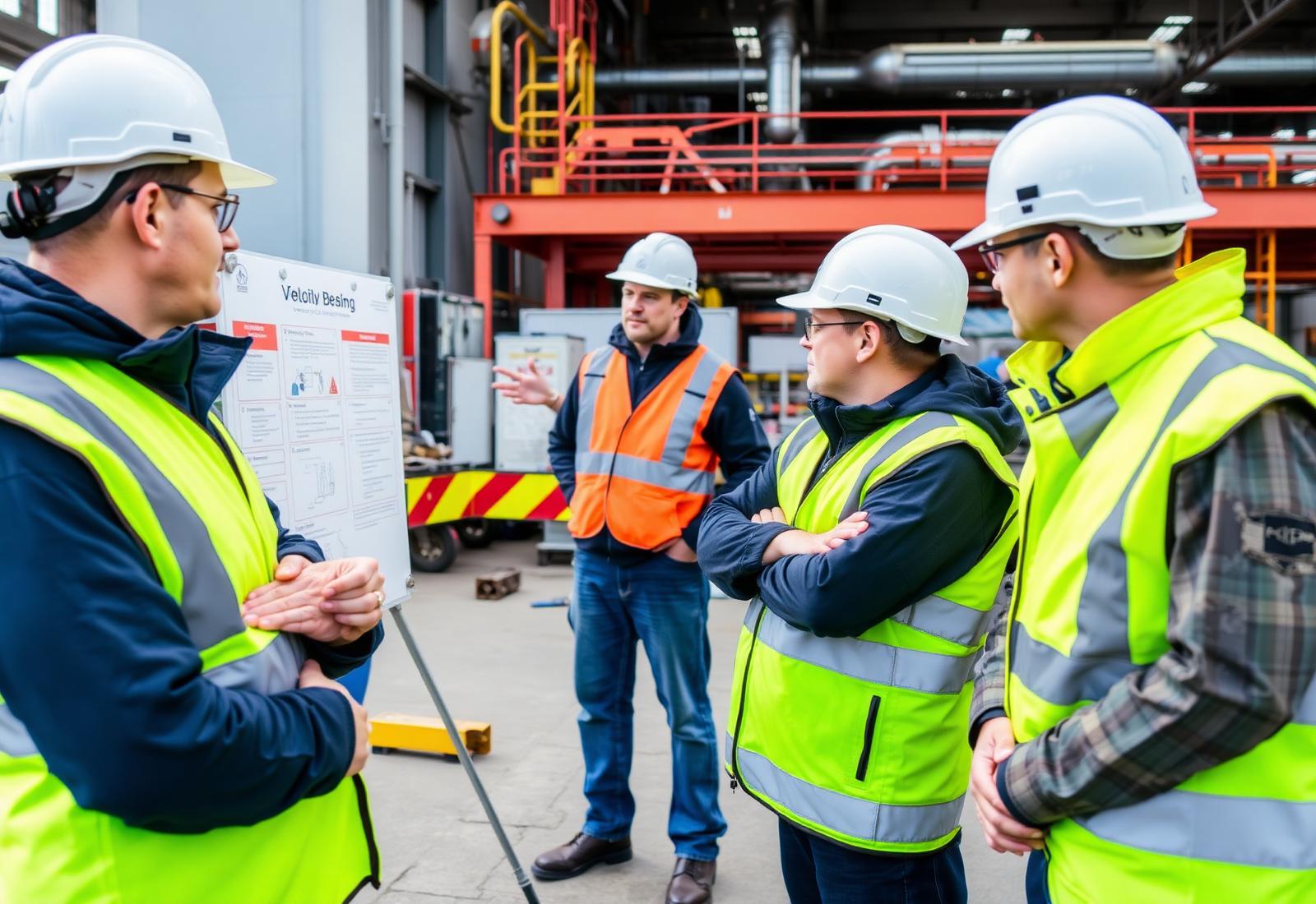 Microlog HSE toolbox talk on an industrial worksite
